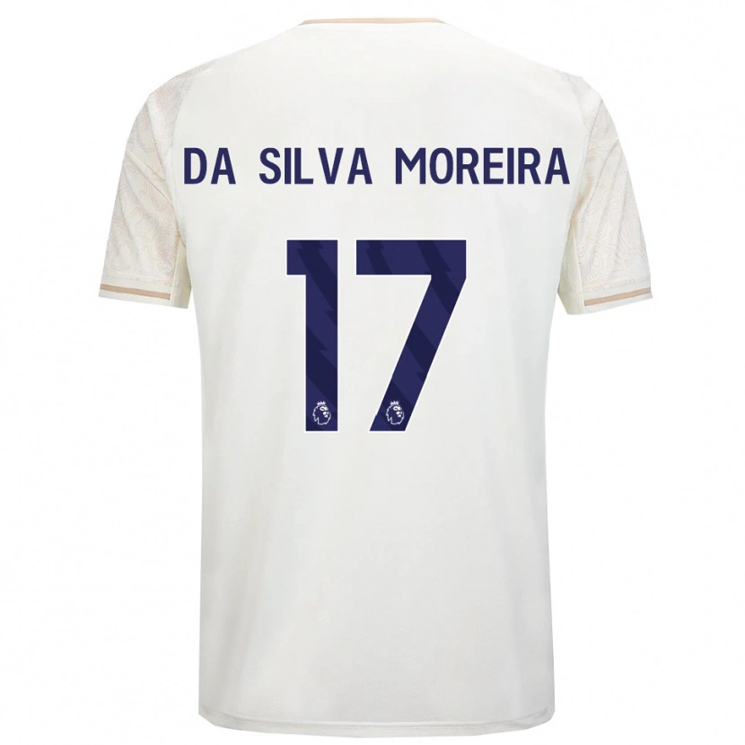 Danxen Barn Eric Da Silva Moreira #17 Benvit Svart Bortatröja Matchtröjor 2025/26 Tröjor T-Tröja