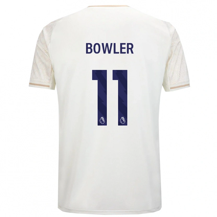 Danxen Barn Josh Bowler #11 Benvit Svart Bortatröja Matchtröjor 2025/26 Tröjor T-Tröja