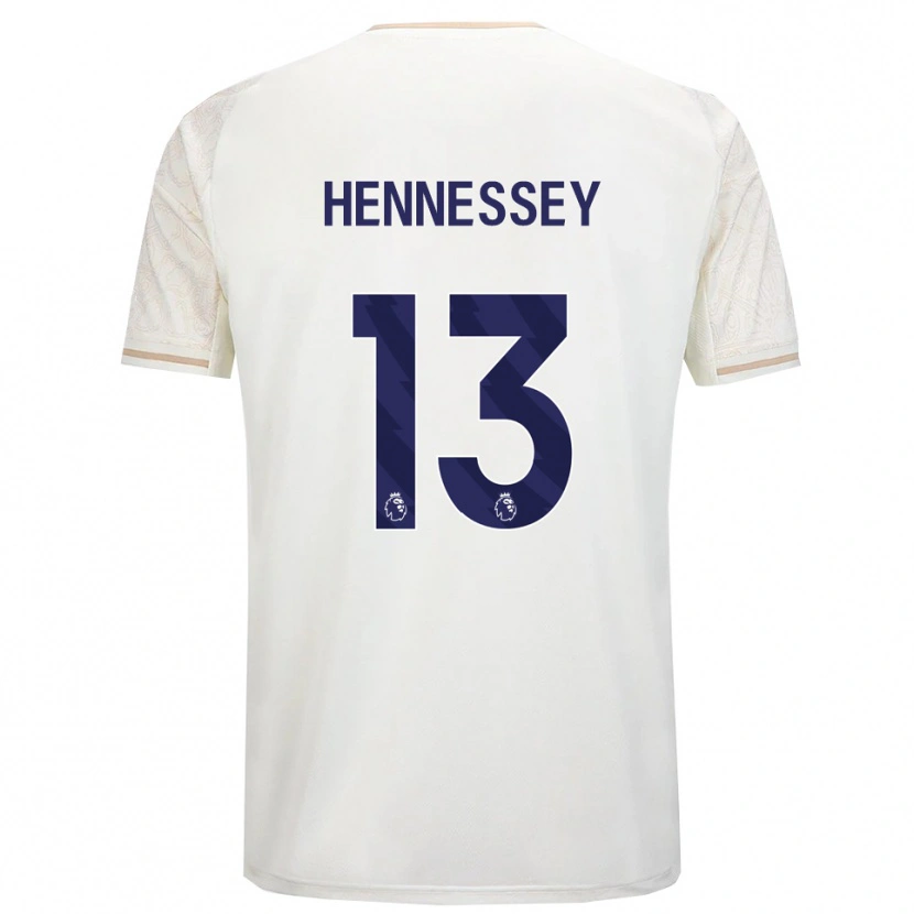 Danxen Barn Wayne Hennessey #13 Benvit Svart Bortatröja Matchtröjor 2025/26 Tröjor T-Tröja