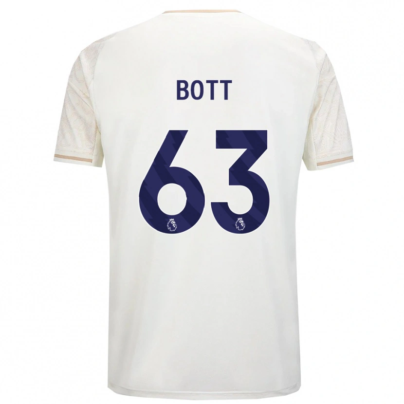 Danxen Barn Aaron Bott #63 Benvit Svart Bortatröja Matchtröjor 2025/26 Tröjor T-Tröja