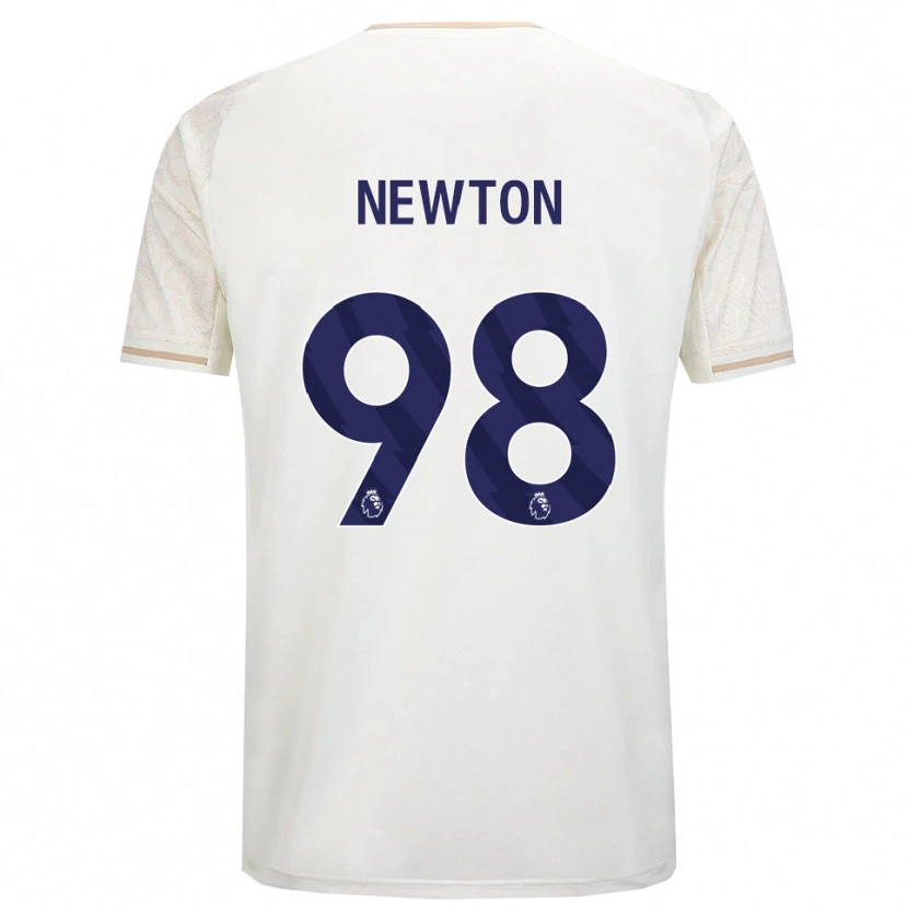 Danxen Barn Jamie Newton #98 Benvit Svart Bortatröja Matchtröjor 2025/26 Tröjor T-Tröja