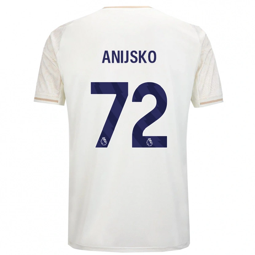 Danxen Barn Danni Anisjko #72 Benvit Svart Bortatröja Matchtröjor 2025/26 Tröjor T-Tröja
