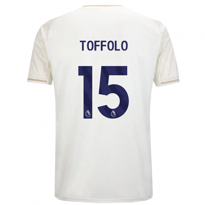Danxen Barn Harry Toffolo #15 Benvit Svart Bortatröja Matchtröjor 2025/26 Tröjor T-Tröja