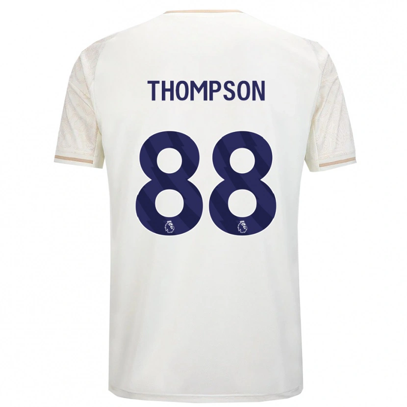 Danxen Barn Will Thompson #88 Benvit Svart Bortatröja Matchtröjor 2025/26 Tröjor T-Tröja