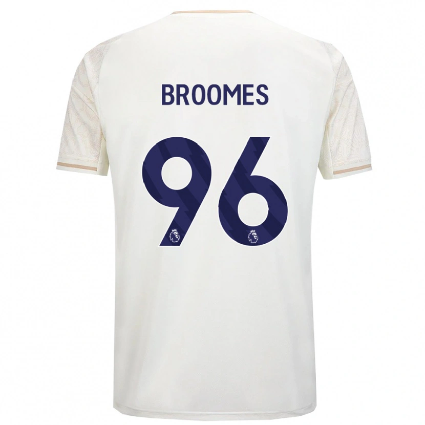 Danxen Barn Ethan Broomes #96 Benvit Svart Bortatröja Matchtröjor 2025/26 Tröjor T-Tröja