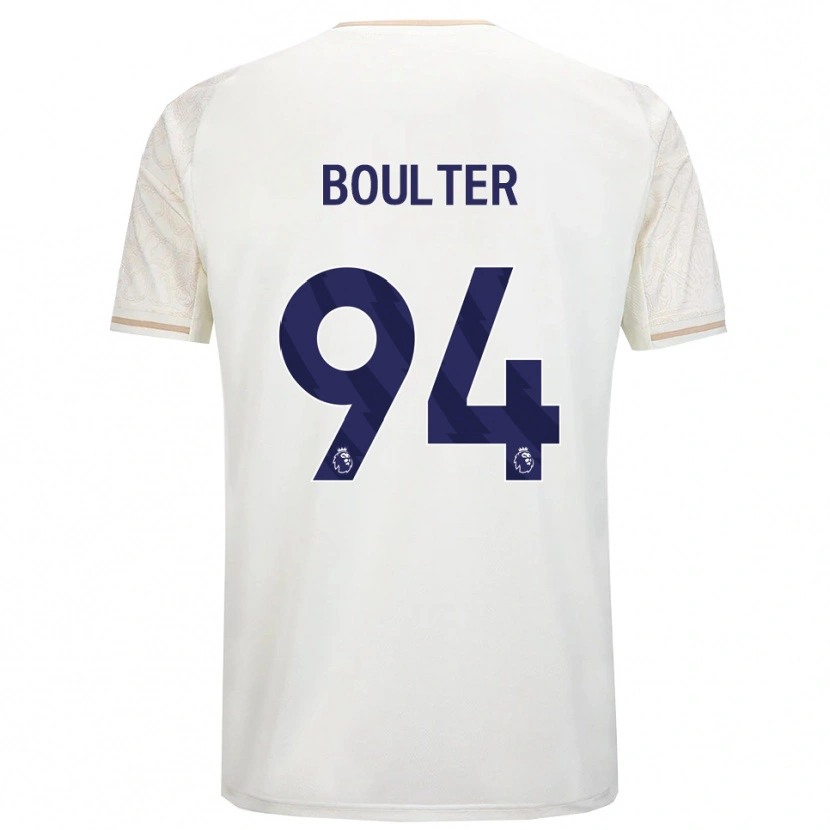 Danxen Barn Evan Boulter #94 Benvit Svart Bortatröja Matchtröjor 2025/26 Tröjor T-Tröja