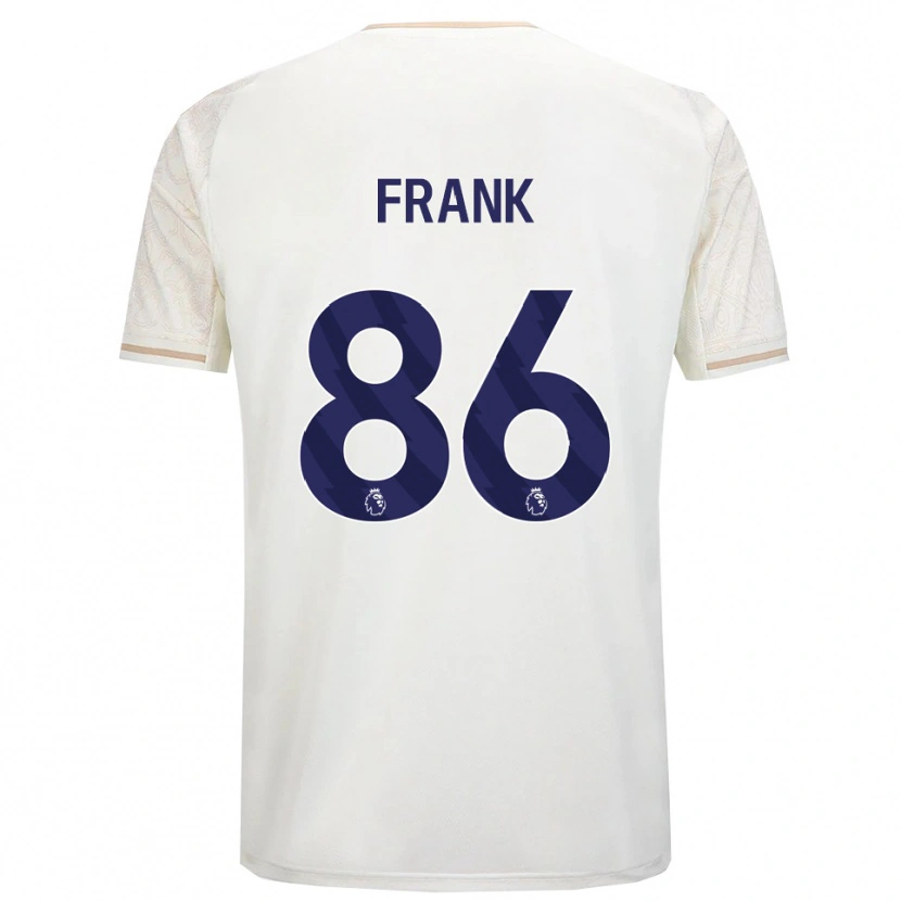 Danxen Barn Frank Djamna #86 Benvit Svart Bortatröja Matchtröjor 2025/26 Tröjor T-Tröja
