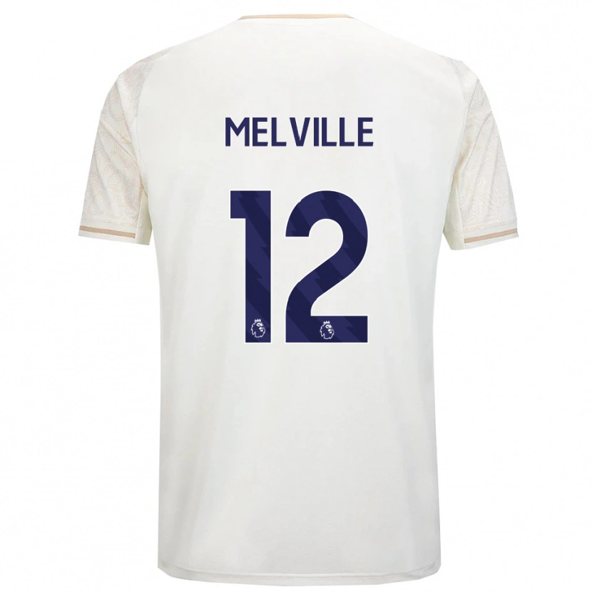 Danxen Barn Logan Melville #12 Benvit Svart Bortatröja Matchtröjor 2025/26 Tröjor T-Tröja