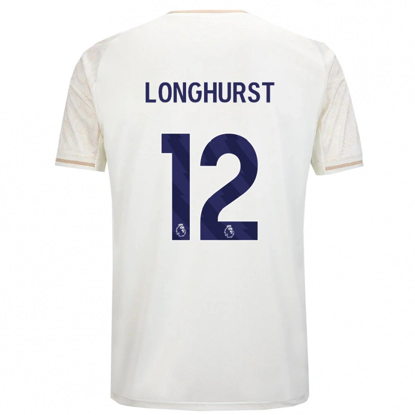Danxen Barn Kate Longhurst #12 Benvit Svart Bortatröja Matchtröjor 2025/26 Tröjor T-Tröja