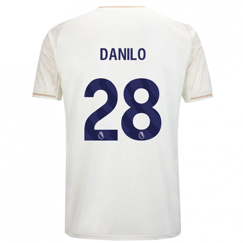 Danxen Barn Danilo #28 Benvit Svart Bortatröja Matchtröjor 2025/26 Tröjor T-Tröja
