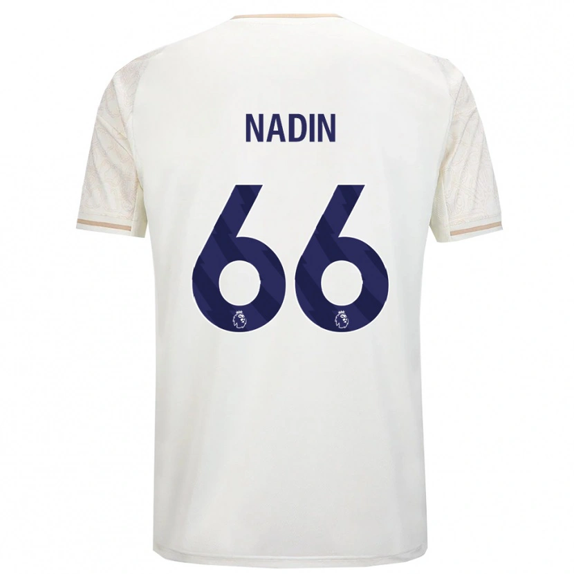 Danxen Barn Jack Nadin #66 Benvit Svart Bortatröja Matchtröjor 2025/26 Tröjor T-Tröja