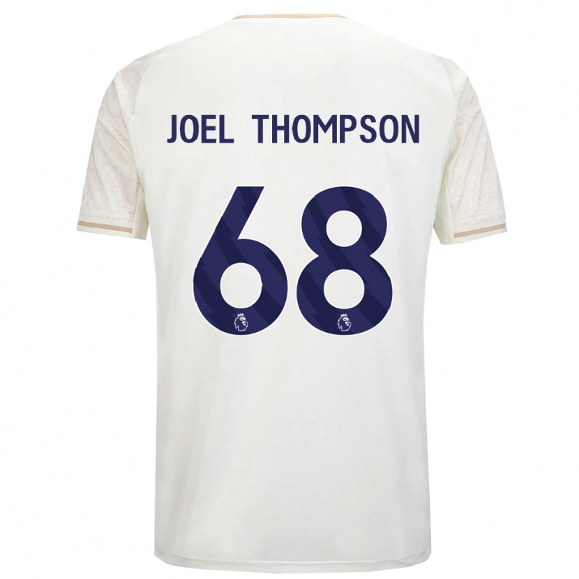 Danxen Barn Joel Thompson #68 Benvit Svart Bortatröja Matchtröjor 2025/26 Tröjor T-Tröja