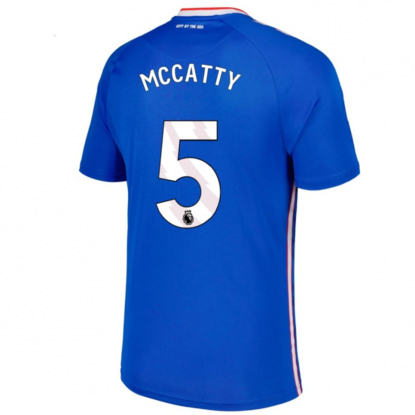 Danxen Barn Grace Mccatty #5 Blå Vit Bortatröja Matchtröjor 2025/26 Tröjor T-Tröja