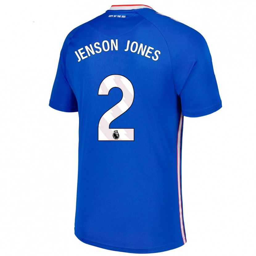 Danxen Barn Jenson Jones #2 Blå Vit Bortatröja Matchtröjor 2025/26 Tröjor T-Tröja
