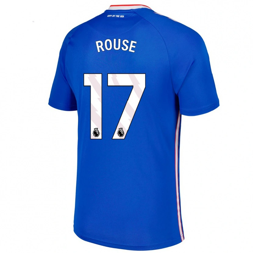 Danxen Barn Mollie Rouse #17 Blå Vit Bortatröja Matchtröjor 2025/26 Tröjor T-Tröja