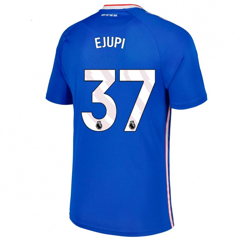 Danxen Barn Elizabeta Ejupi #37 Blå Vit Bortatröja Matchtröjor 2025/26 Tröjor T-Tröja