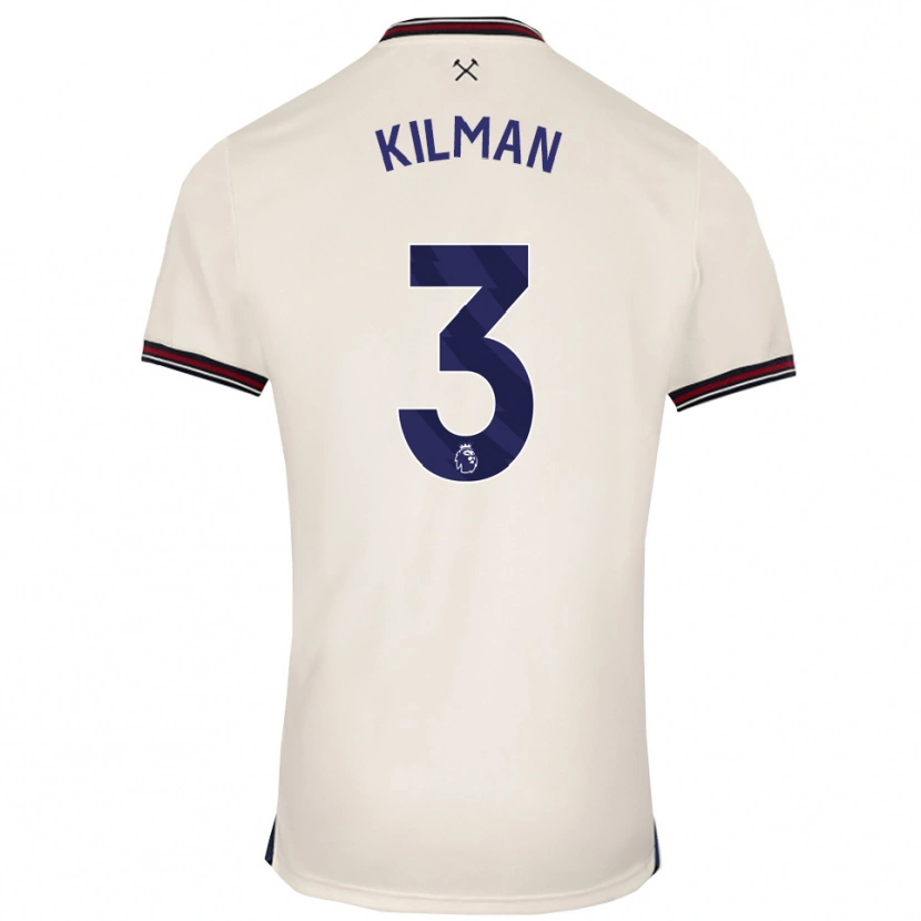 Danxen Barn Maximilian Kilman #3 Benvit Bortatröja Matchtröjor 2025/26 Tröjor T-Tröja