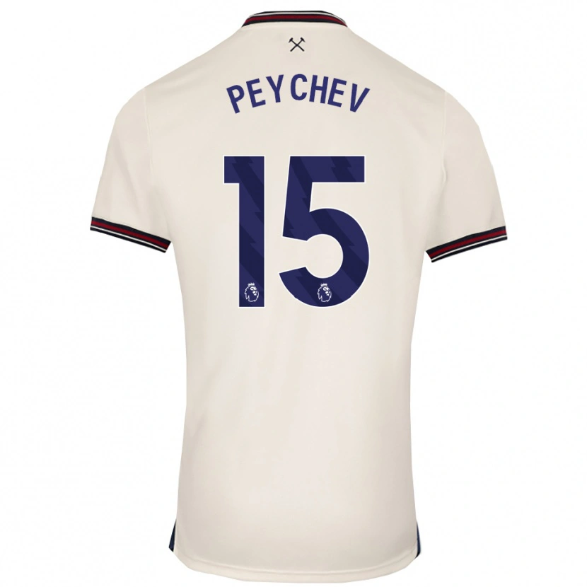 Danxen Barn Martin Peychev #15 Benvit Bortatröja Matchtröjor 2025/26 Tröjor T-Tröja