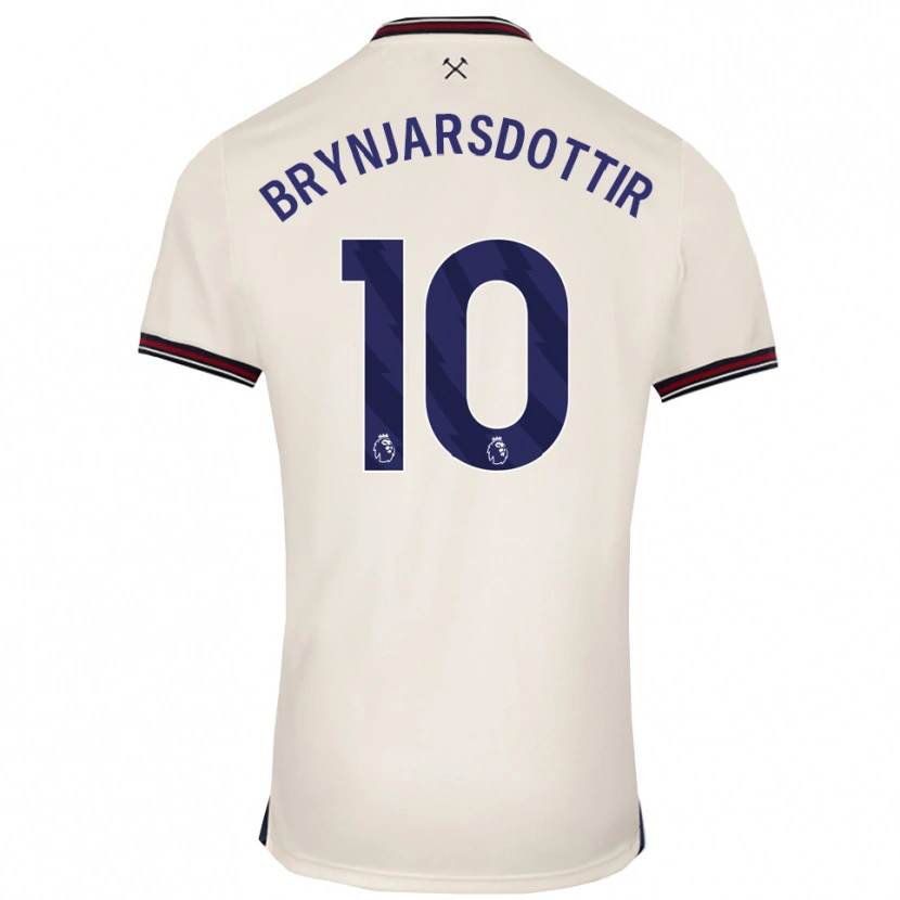 Danxen Barn Dagný Brynjarsdóttir #10 Benvit Bortatröja Matchtröjor 2025/26 Tröjor T-Tröja