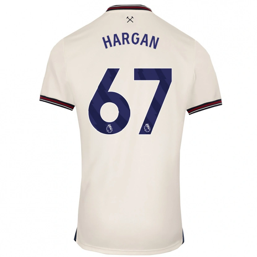 Danxen Barn Riley Hargan #67 Benvit Bortatröja Matchtröjor 2025/26 Tröjor T-Tröja