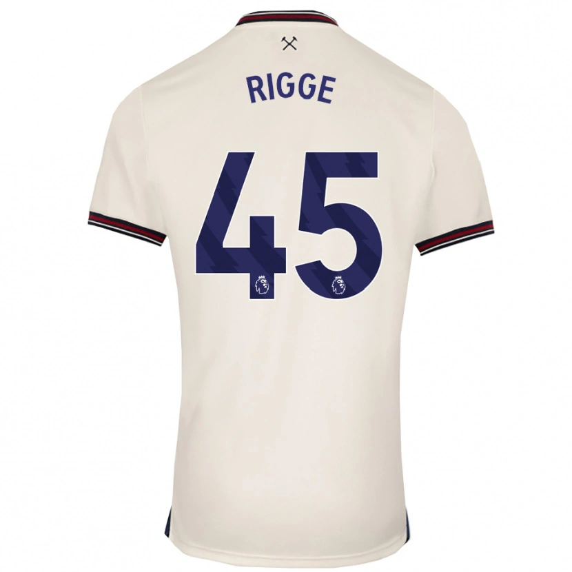 Danxen Barn Daniel Rigge #45 Benvit Bortatröja Matchtröjor 2025/26 Tröjor T-Tröja
