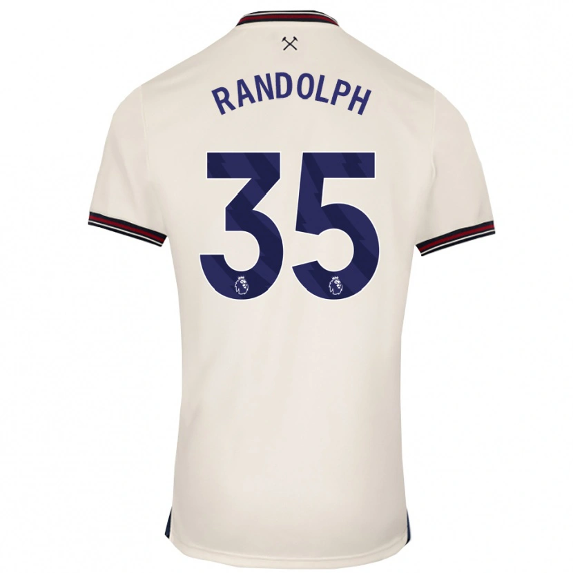 Danxen Barn Darren Randolph #35 Benvit Bortatröja Matchtröjor 2025/26 Tröjor T-Tröja