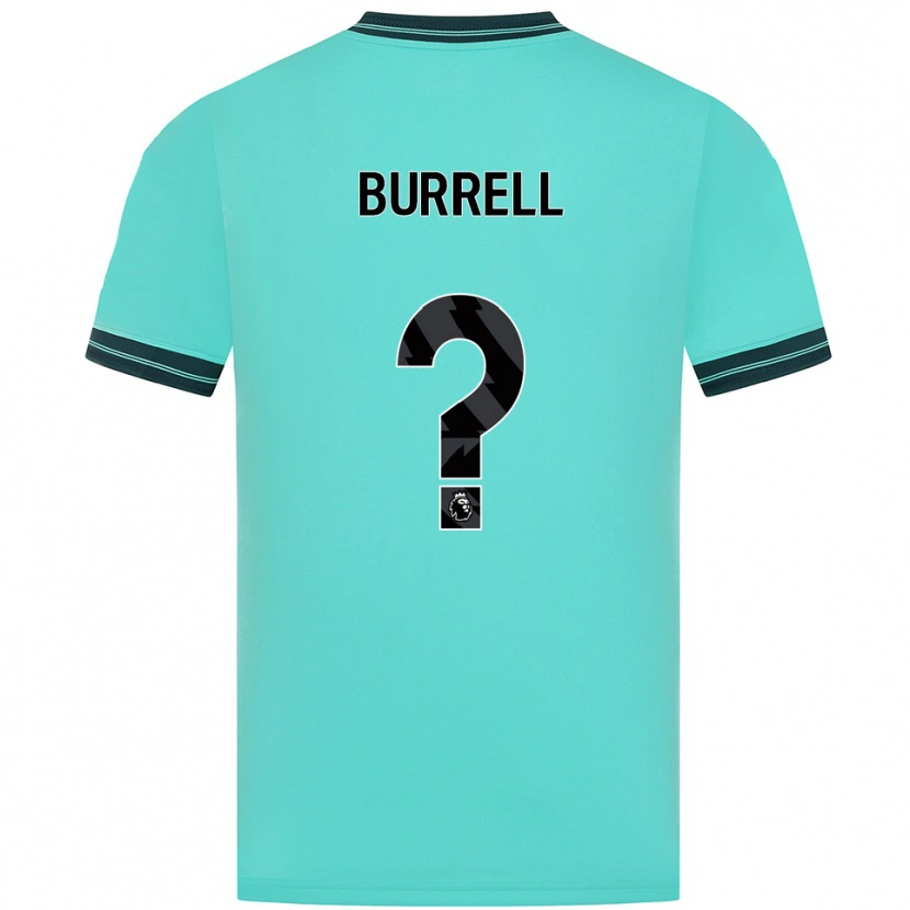 Danxen Barn Ackeme Francis Burrell #0 Himmelsblå Grön Bortatröja Matchtröjor 2025/26 Tröjor T-Tröja