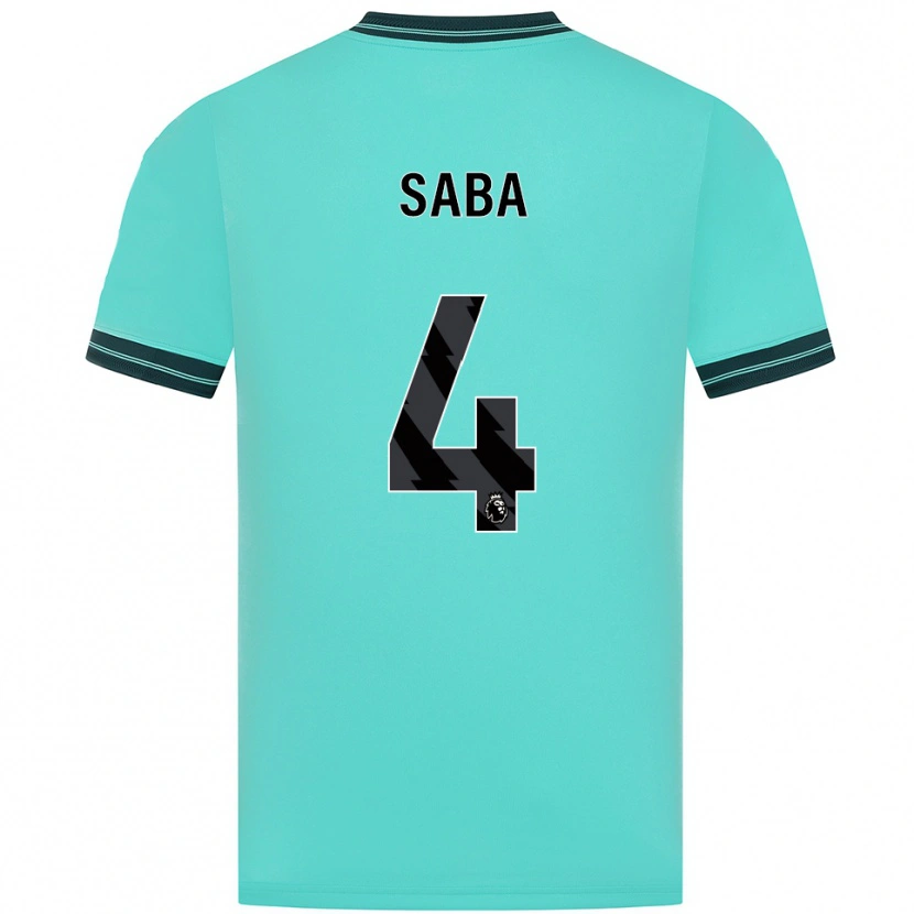 Danxen Barn Elliot Saba #4 Himmelsblå Grön Bortatröja Matchtröjor 2025/26 Tröjor T-Tröja
