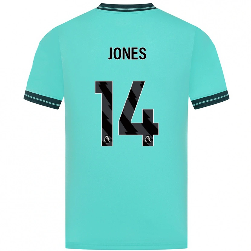 Danxen Barn Meesha Dudley-Jones #14 Himmelsblå Grön Bortatröja Matchtröjor 2025/26 Tröjor T-Tröja