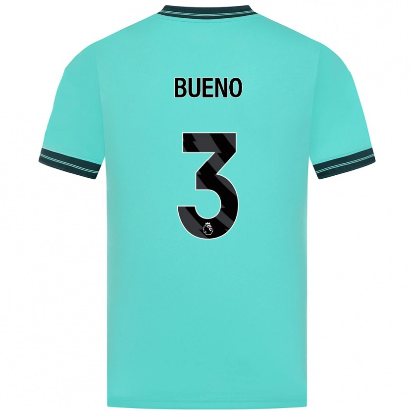 Danxen Barn Hugo Bueno #3 Himmelsblå Grön Bortatröja Matchtröjor 2025/26 Tröjor T-Tröja