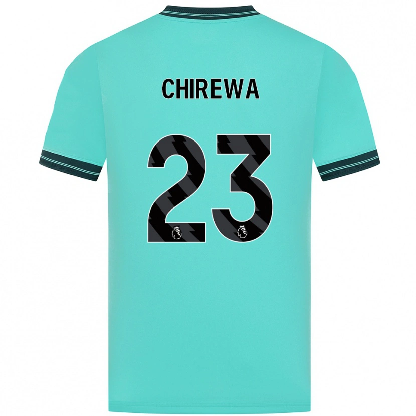 Danxen Barn Tawanda Chirewa #23 Himmelsblå Grön Bortatröja Matchtröjor 2025/26 Tröjor T-Tröja