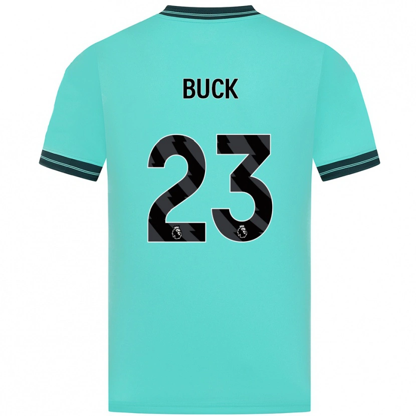 Danxen Barn Alex Buck #23 Himmelsblå Grön Bortatröja Matchtröjor 2025/26 Tröjor T-Tröja