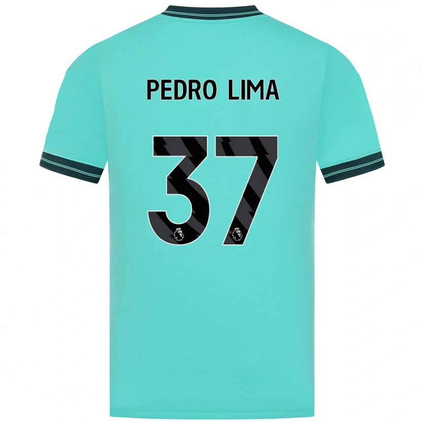 Danxen Barn Pedro Lima #37 Himmelsblå Grön Bortatröja Matchtröjor 2025/26 Tröjor T-Tröja