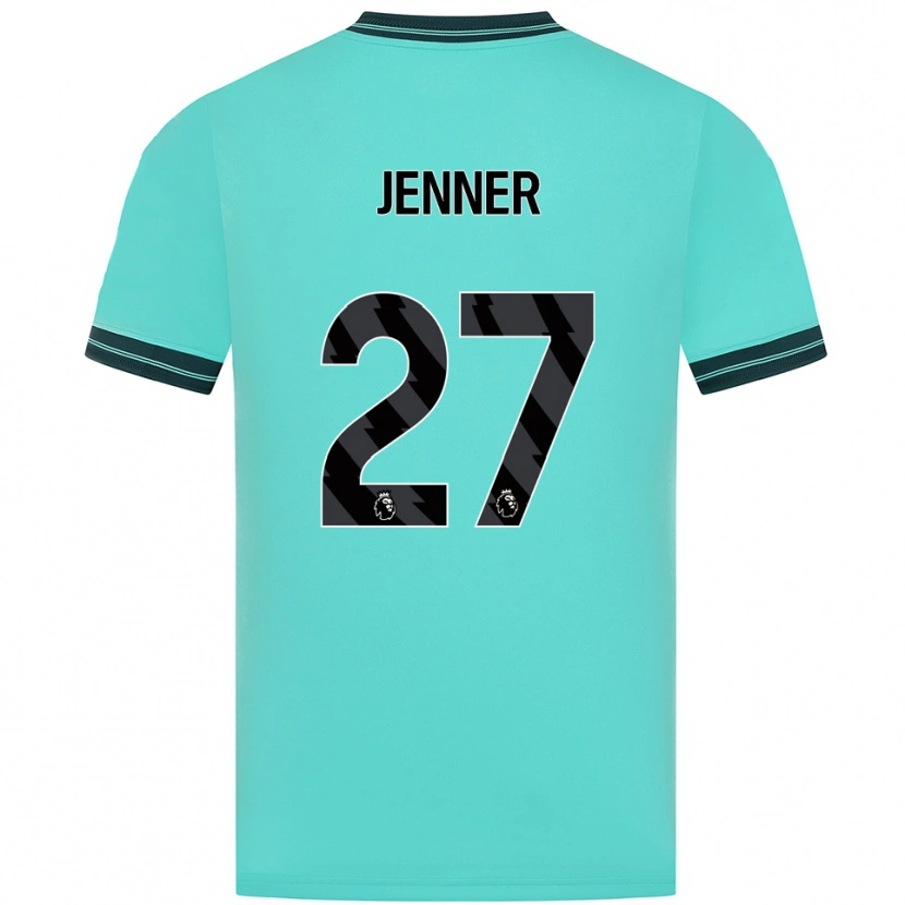 Danxen Barn Abbi Jenner #27 Himmelsblå Grön Bortatröja Matchtröjor 2025/26 Tröjor T-Tröja