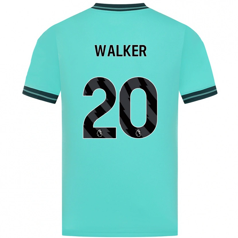Danxen Barn Lowri Walker #20 Himmelsblå Grön Bortatröja Matchtröjor 2025/26 Tröjor T-Tröja