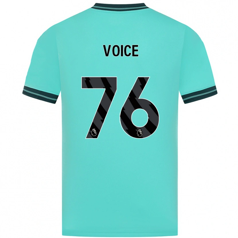 Danxen Barn Caden Voice #76 Himmelsblå Grön Bortatröja Matchtröjor 2025/26 Tröjor T-Tröja