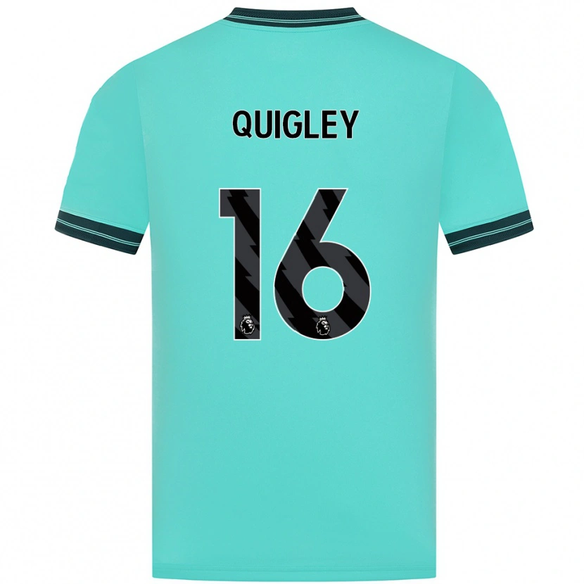 Danxen Barn Racheal Quigley #16 Himmelsblå Grön Bortatröja Matchtröjor 2025/26 Tröjor T-Tröja