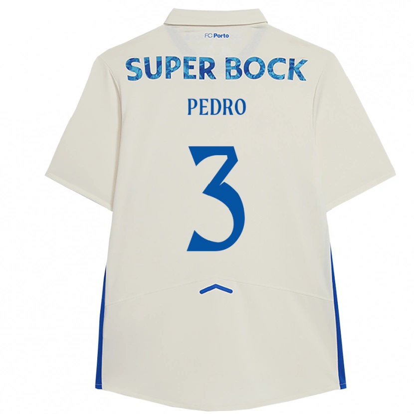 Danxen Barn Zé Pedro #3 Vit Blå Tredjesatsen Matchtröjor 2025/26 Tröjor T-Tröja