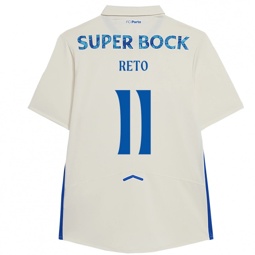 Danxen Barn Alice Reto #11 Vit Blå Tredjesatsen Matchtröjor 2025/26 Tröjor T-Tröja