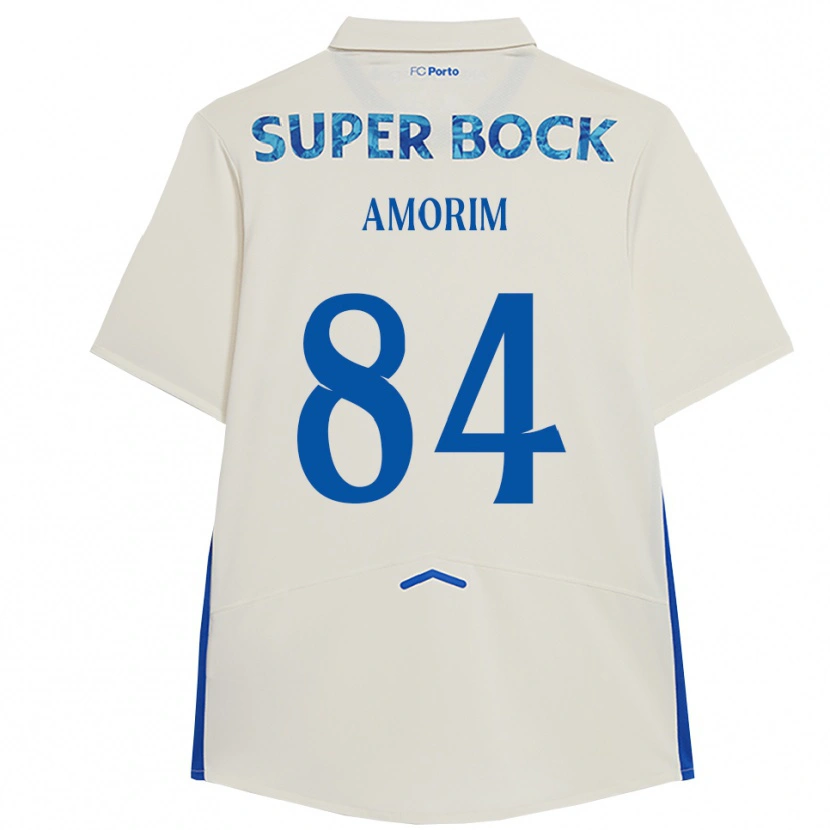 Danxen Barn Beatriz Amorim #84 Vit Blå Tredjesatsen Matchtröjor 2025/26 Tröjor T-Tröja