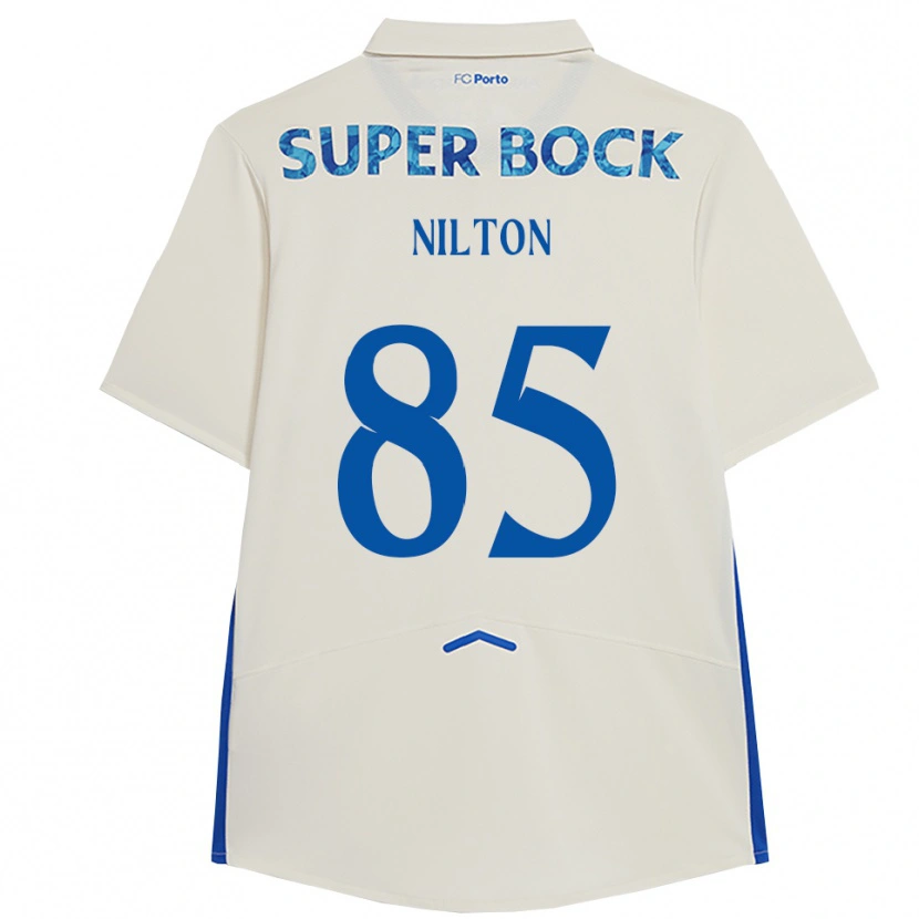 Danxen Barn Nilton #85 Vit Blå Tredjesatsen Matchtröjor 2025/26 Tröjor T-Tröja