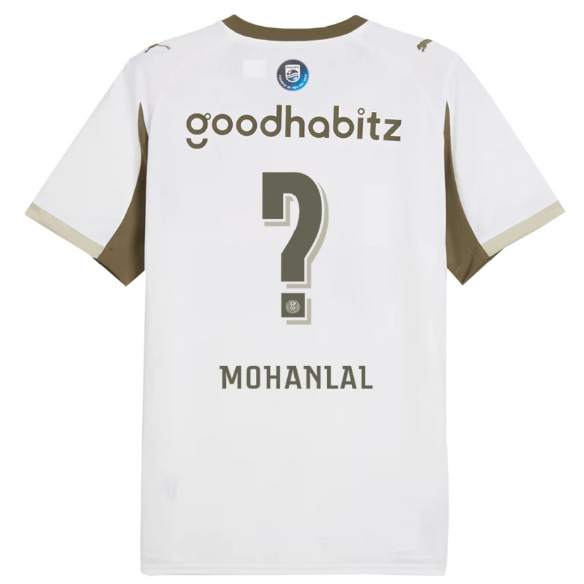 Danxen Barn Pawan Mohanlal #0 Vit Grå Tredjesatsen Matchtröjor 2025/26 Tröjor T-Tröja