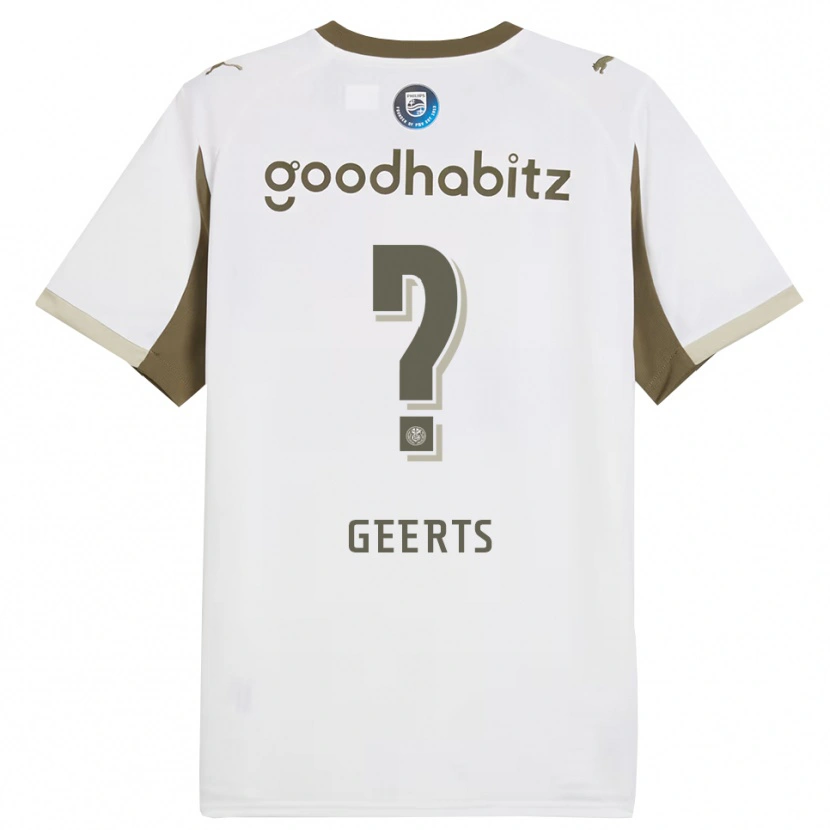 Danxen Barn Enzo Geerts #0 Vit Grå Tredjesatsen Matchtröjor 2025/26 Tröjor T-Tröja