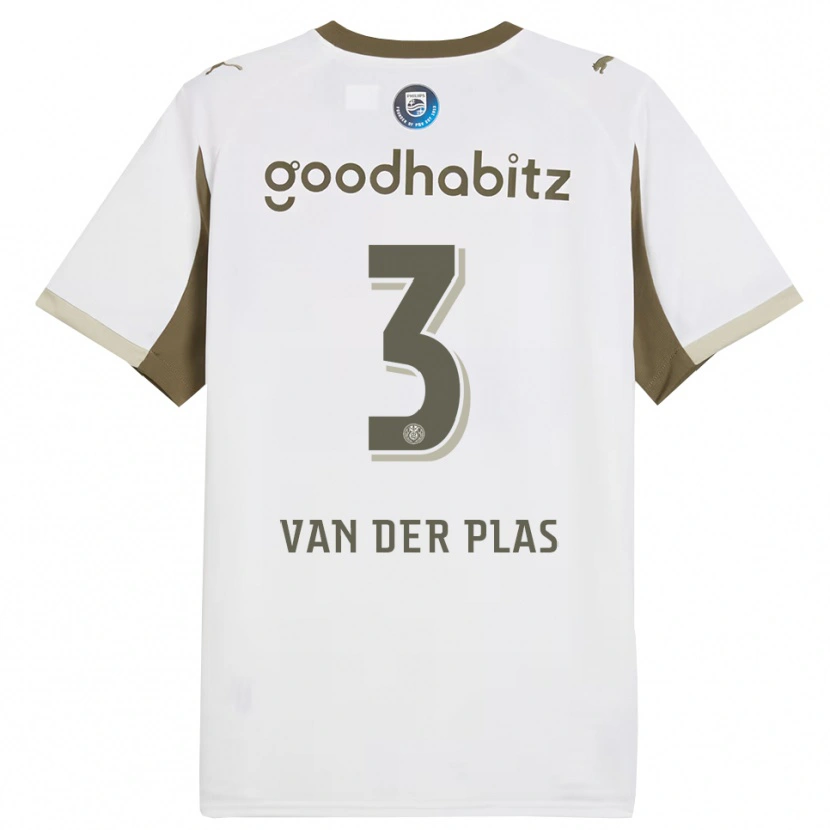 Danxen Barn Sven Van Der Plas #3 Vit Grå Tredjesatsen Matchtröjor 2025/26 Tröjor T-Tröja