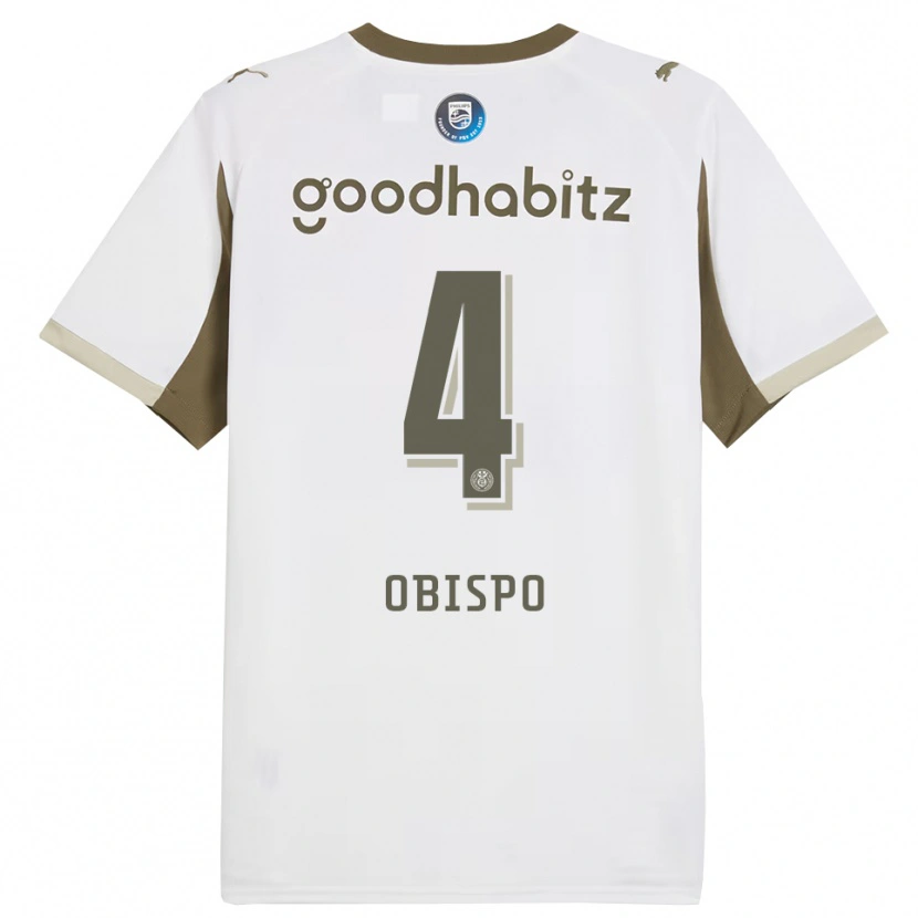 Danxen Barn Armando Obispo #4 Vit Grå Tredjesatsen Matchtröjor 2025/26 Tröjor T-Tröja