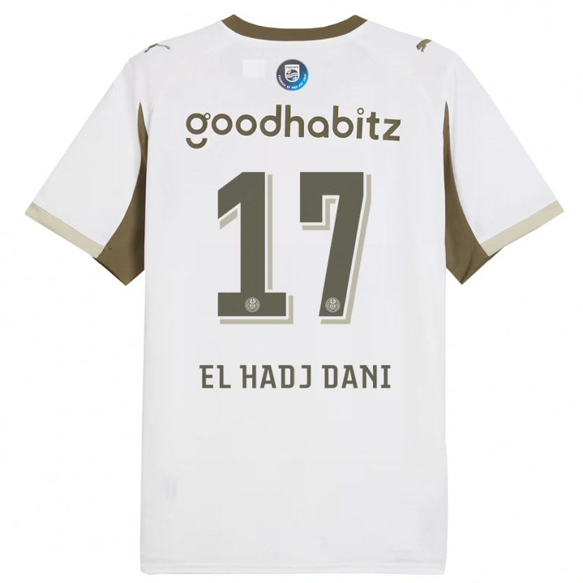 Danxen Barn Soudais El Hadj Dani #17 Vit Grå Tredjesatsen Matchtröjor 2025/26 Tröjor T-Tröja