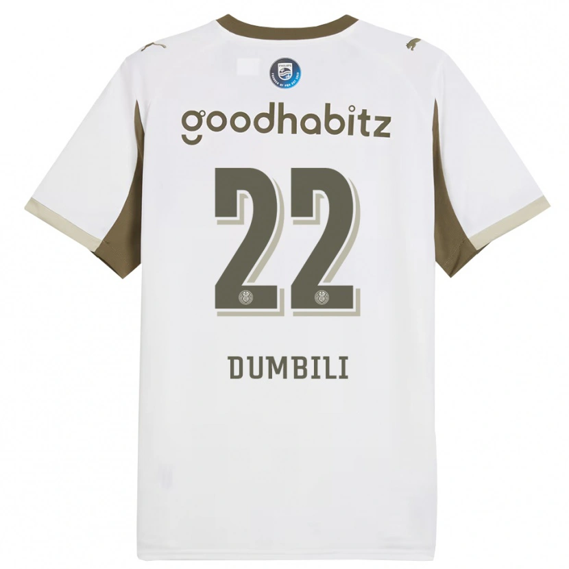 Danxen Barn Samuel Dumbili #22 Vit Grå Tredjesatsen Matchtröjor 2025/26 Tröjor T-Tröja