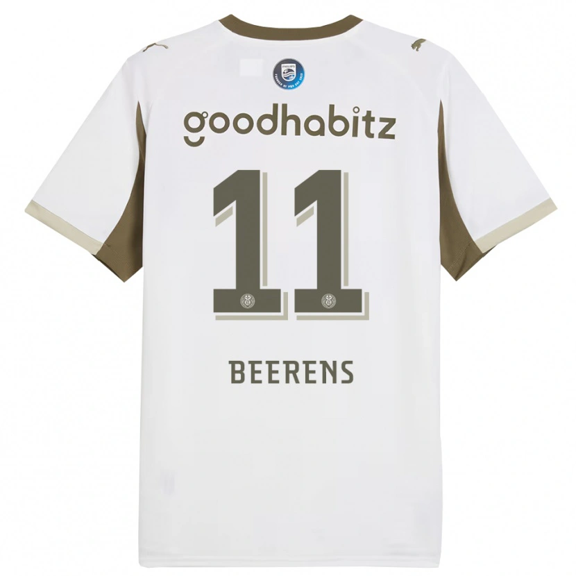 Danxen Barn Jairo Beerens #11 Vit Grå Tredjesatsen Matchtröjor 2025/26 Tröjor T-Tröja