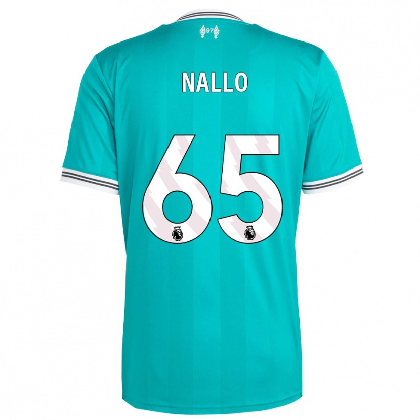 Danxen Barn Amara Nallo #65 Grön Vit Tredjesatsen Matchtröjor 2025/26 Tröjor T-Tröja