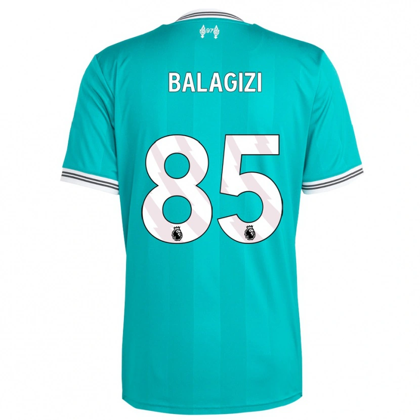 Danxen Barn James Balagizi #85 Grön Vit Tredjesatsen Matchtröjor 2025/26 Tröjor T-Tröja